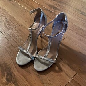 Excellent Condition SPRING silver heels!